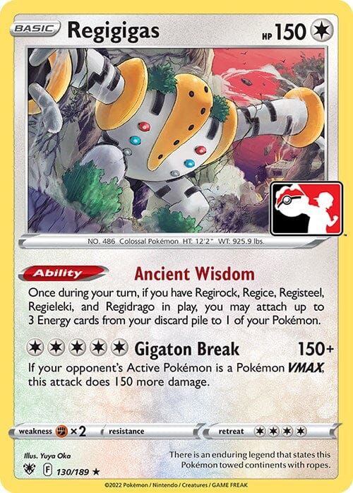 Regigigas (130/189) [Prize Pack Series Three] Pokemon Single Pokémon  | Multizone: Comics And Games