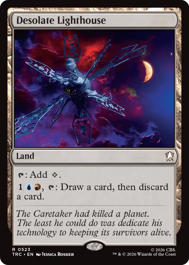 Desolate Lighthouse (Surge Foil) [Star Trek Commander] MTG Single Magic: The Gathering  | Multizone: Comics And Games