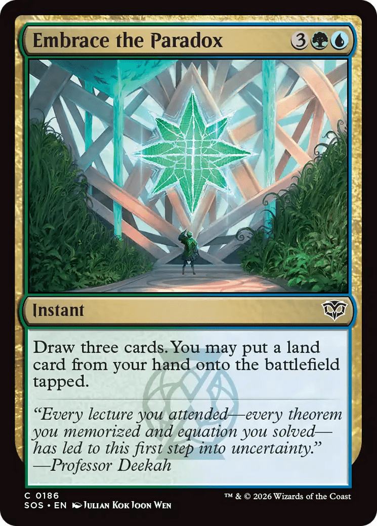 Embrace the Paradox [Secrets of Strixhaven] MTG Single Magic: The Gathering  | Multizone: Comics And Games