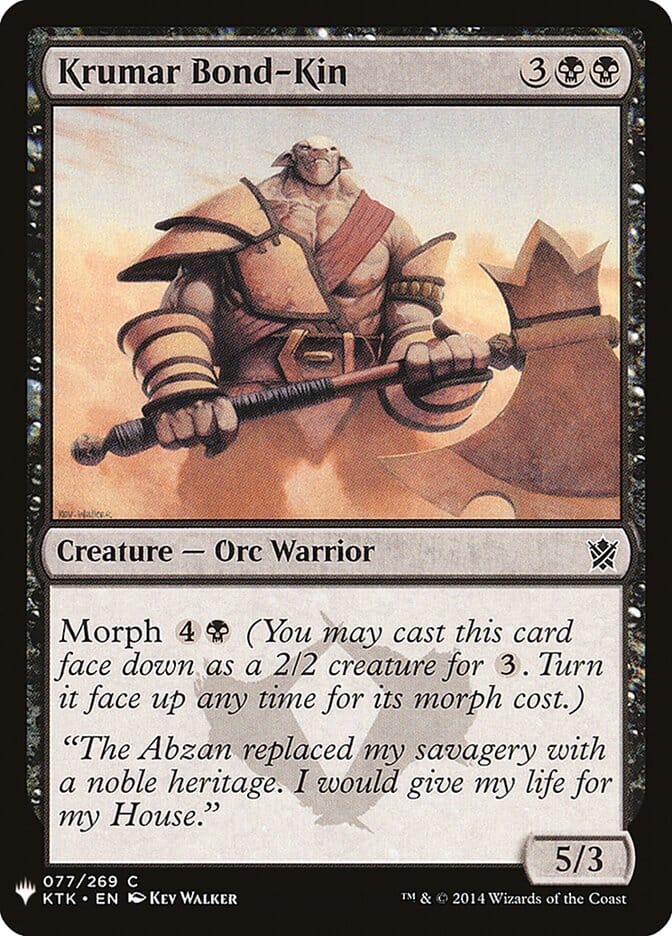 Krumar Bond-Kin [Mystery Booster] MTG Single Magic: The Gathering  | Multizone: Comics And Games