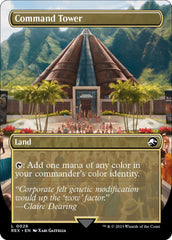 Command Tower // Command Tower (Borderless) [Jurassic World Collection] MTG Single Magic: The Gathering  | Multizone: Comics And Games