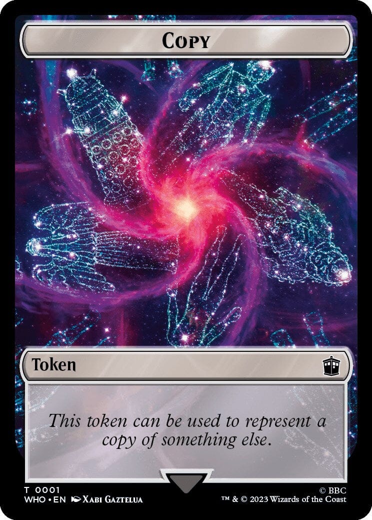 Copy // Alien Double-Sided Token [Doctor Who Tokens] MTG Single Magic: The Gathering  | Multizone: Comics And Games