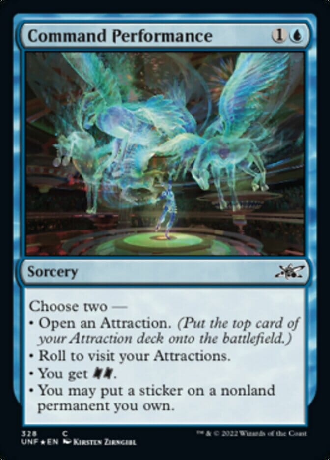 Command Performance (Galaxy Foil) [Unfinity] MTG Single Magic: The Gathering  | Multizone: Comics And Games