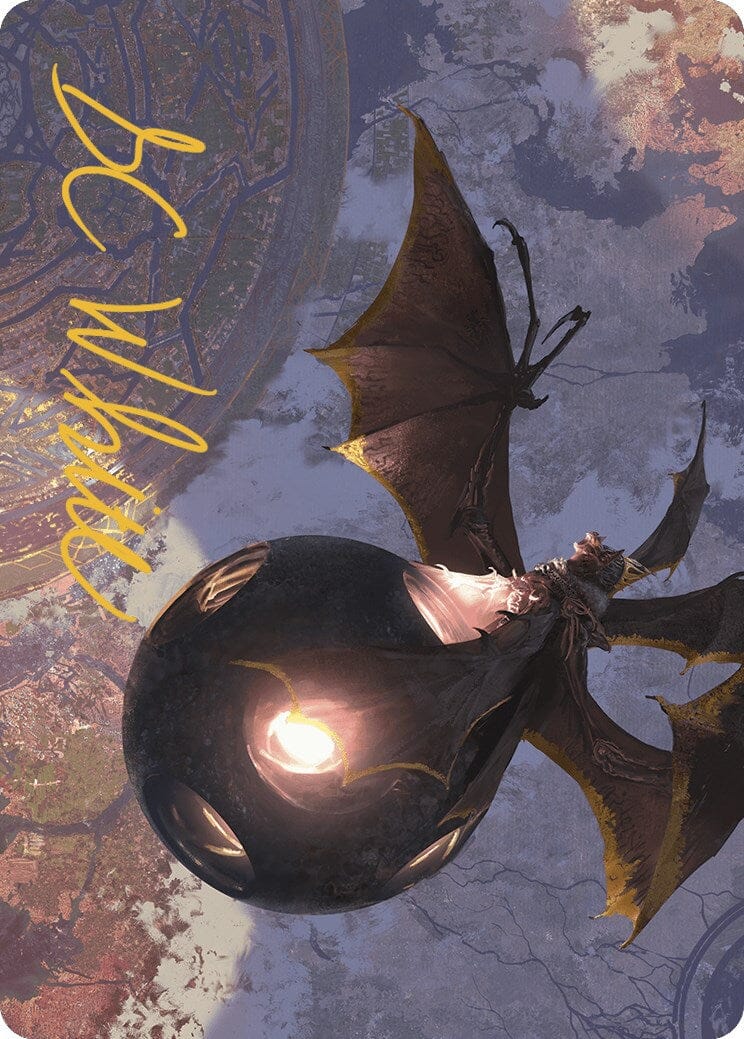 Malicious Eclipse Art Card (Gold-Stamped Signature) [The Lost Caverns of Ixalan Art Series] MTG Single Magic: The Gathering  | Multizone: Comics And Games