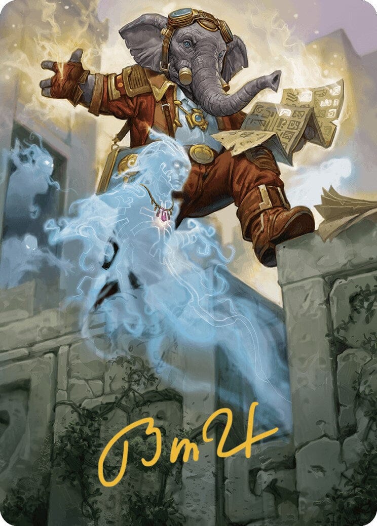 Quintorius Kand Art Card (37/81) (Gold-Stamped Signature) [The Lost Caverns of Ixalan Art Series] MTG Single Magic: The Gathering  | Multizone: Comics And Games