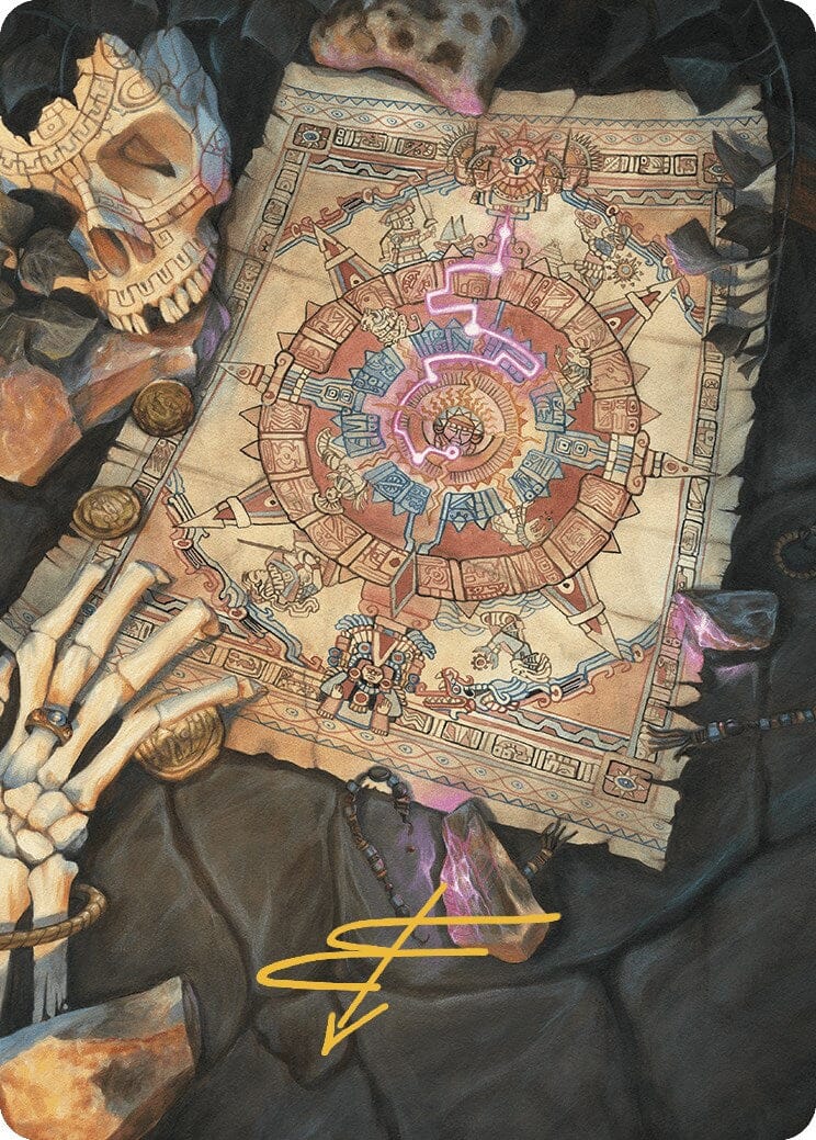 Map Token Art Card (Gold-Stamped Signature) [The Lost Caverns of Ixalan Art Series] MTG Single Magic: The Gathering  | Multizone: Comics And Games