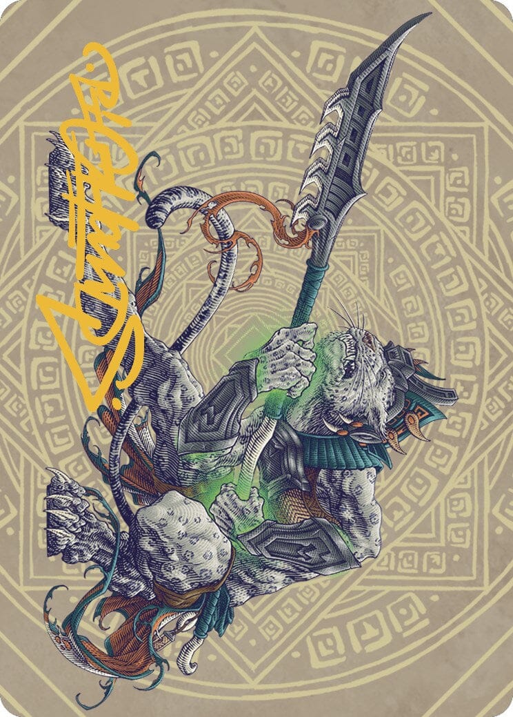 Kutzil, Malamet Exemplar Art Card (Gold-Stamped Signature) [The Lost Caverns of Ixalan Art Series] MTG Single Magic: The Gathering  | Multizone: Comics And Games