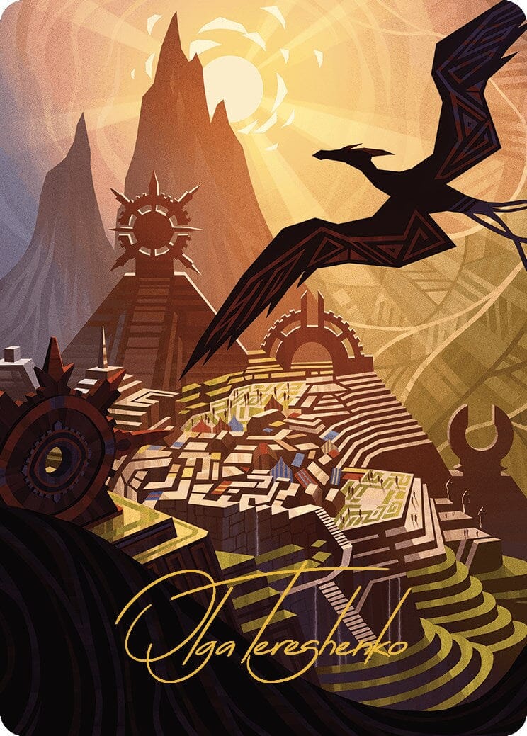Plains Art Card (Gold-Stamped Signature) [The Lost Caverns of Ixalan Art Series] MTG Single Magic: The Gathering  | Multizone: Comics And Games