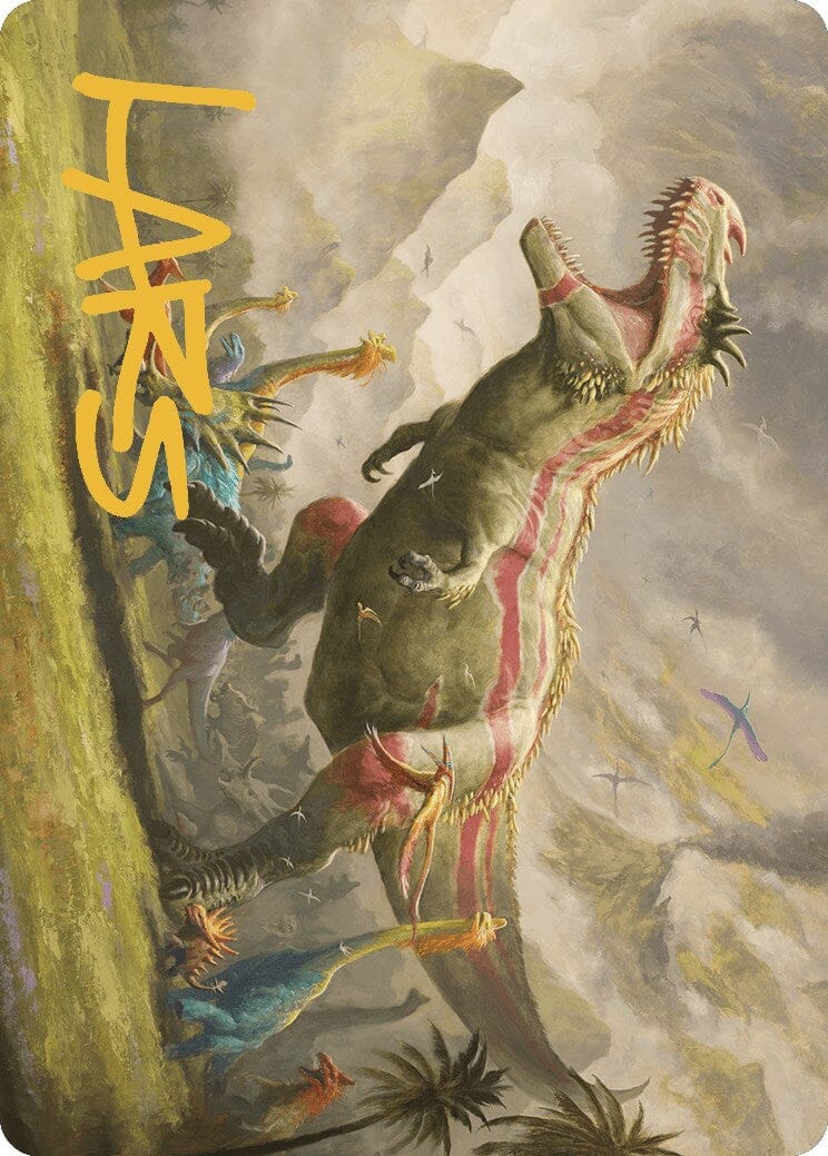 Ghalta, Stampede Tyrant Art Card (Gold-Stamped Signature) [The Lost Caverns of Ixalan Art Series] MTG Single Magic: The Gathering  | Multizone: Comics And Games