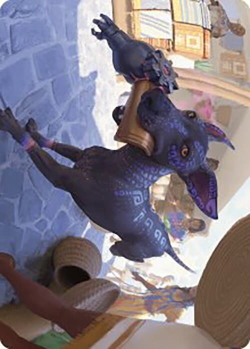 Mischievous Pup Art Card [The Lost Caverns of Ixalan Art Series] MTG Single Magic: The Gathering  | Multizone: Comics And Games