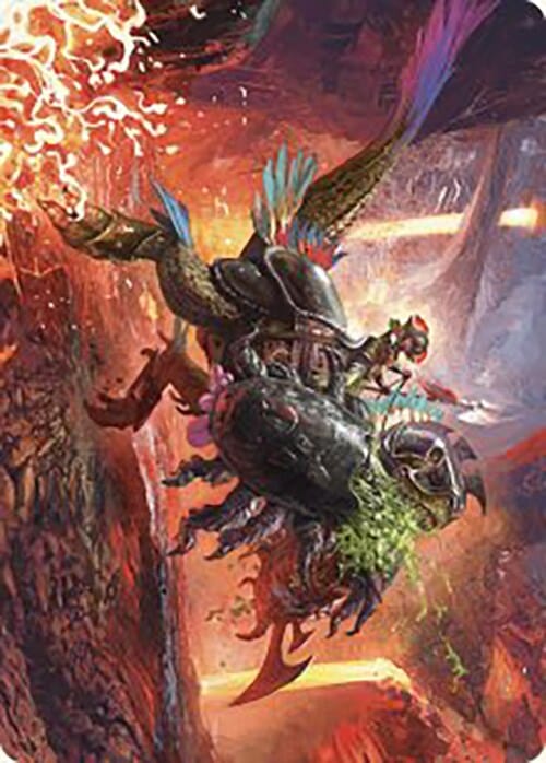 Triumphant Chomp Art Card [The Lost Caverns of Ixalan Art Series] MTG Single Magic: The Gathering  | Multizone: Comics And Games