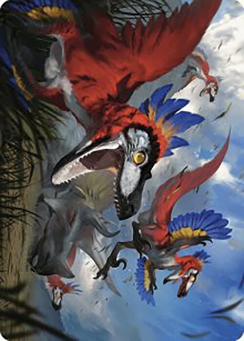 Wrathful Raptors Art Card [The Lost Caverns of Ixalan Art Series] MTG Single Magic: The Gathering  | Multizone: Comics And Games