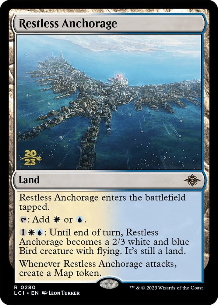 Restless Anchorage [The Lost Caverns of Ixalan Prerelease Cards] MTG Single Magic: The Gathering  | Multizone: Comics And Games