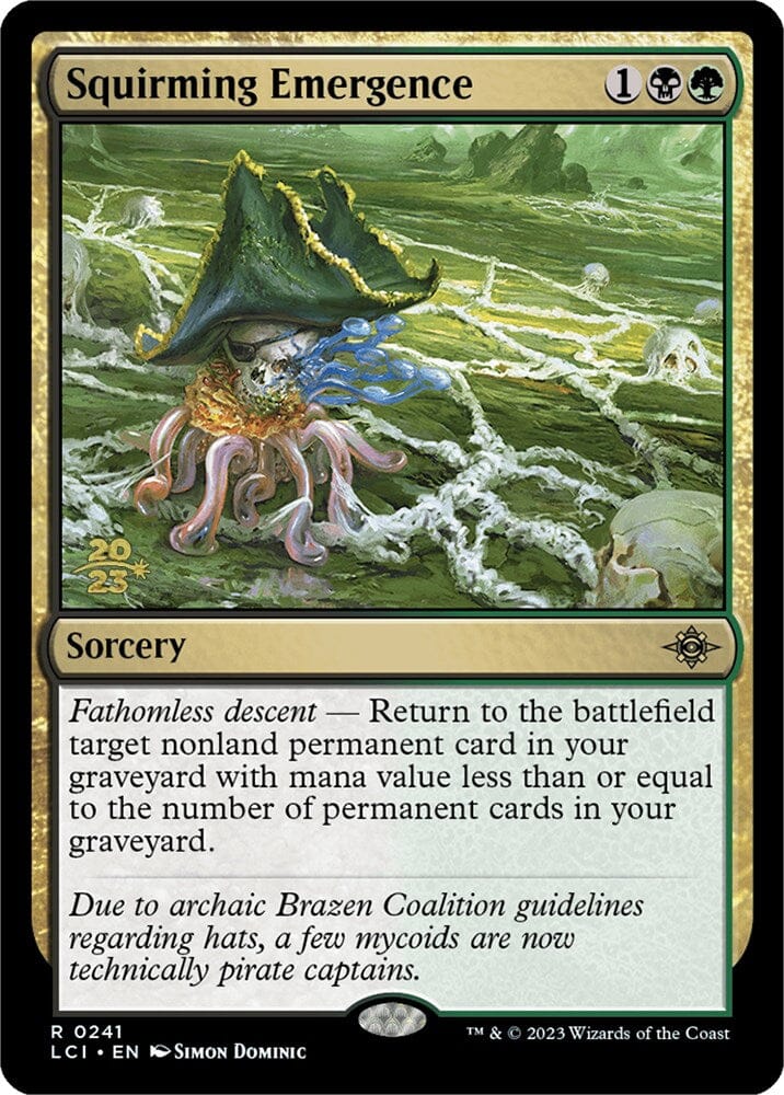 Squirming Emergence [The Lost Caverns of Ixalan Prerelease Cards] MTG Single Magic: The Gathering  | Multizone: Comics And Games
