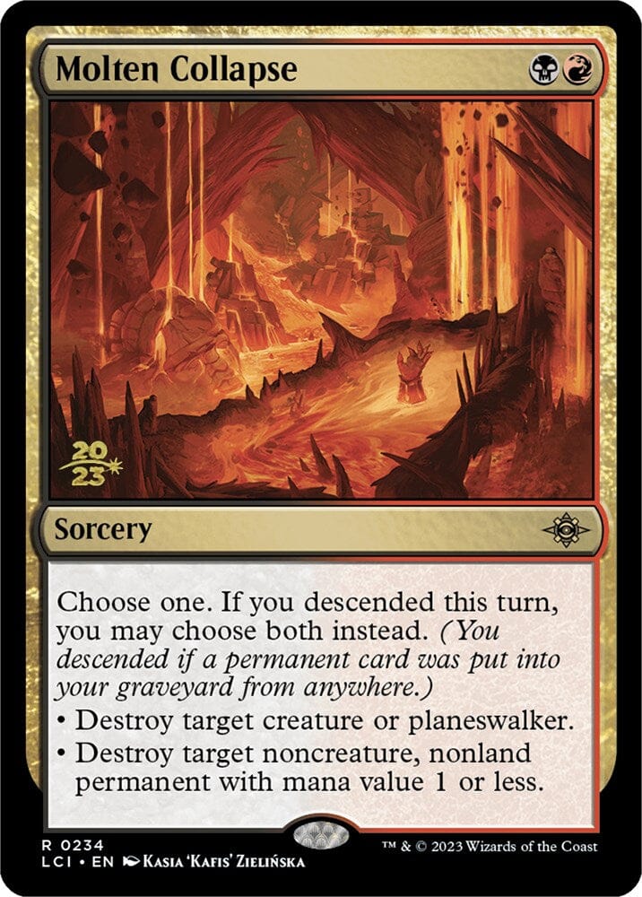 Molten Collapse [The Lost Caverns of Ixalan Prerelease Cards] MTG Single Magic: The Gathering  | Multizone: Comics And Games