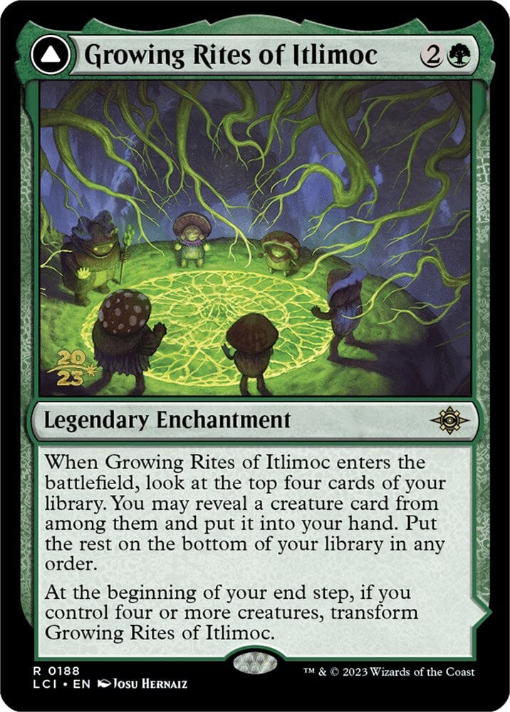 Growing Rites of Itlimoc // Itlimoc, Cradle of the Sun (LCI) [The Lost Caverns of Ixalan Prerelease Cards] MTG Single Magic: The Gathering  | Multizone: Comics And Games