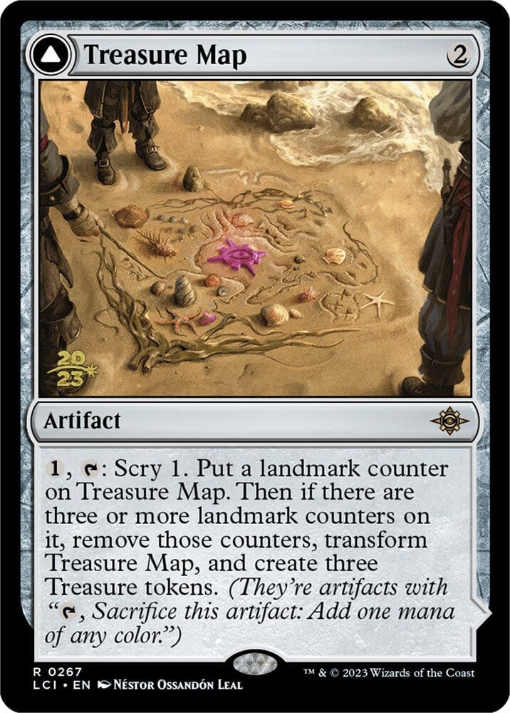 Treasure Map // Treasure Cove [The Lost Caverns of Ixalan Prerelease Cards] MTG Single Magic: The Gathering  | Multizone: Comics And Games