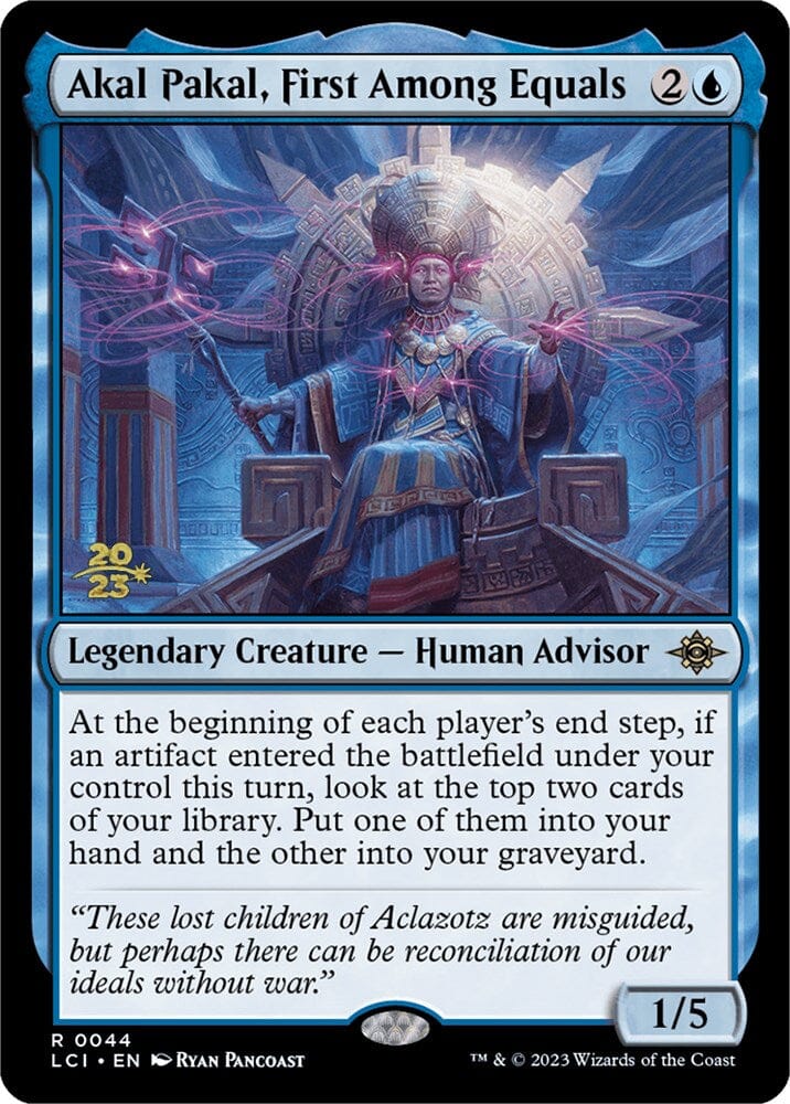 Akal Pakal, First Among Equals [The Lost Caverns of Ixalan Prerelease Cards] MTG Single Magic: The Gathering  | Multizone: Comics And Games