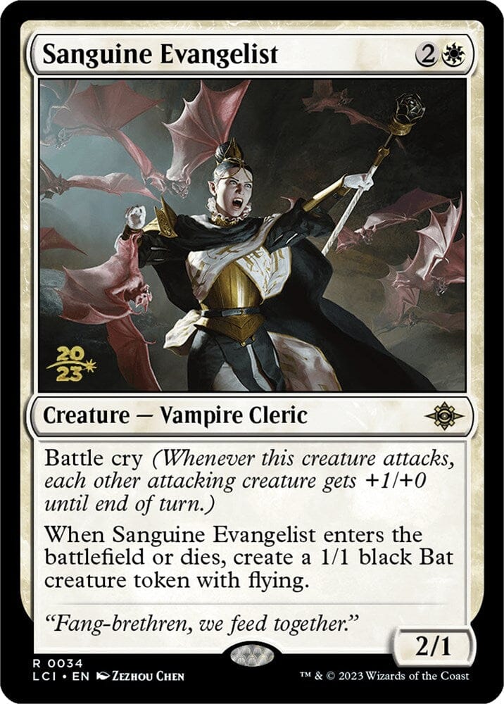 Sanguine Evangelist [The Lost Caverns of Ixalan Prerelease Cards] MTG Single Magic: The Gathering  | Multizone: Comics And Games