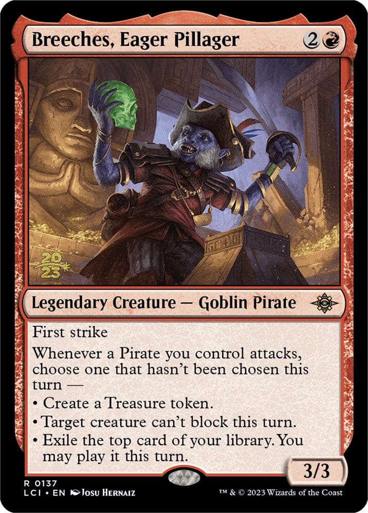 Breeches, Eager Pillager [The Lost Caverns of Ixalan Prerelease Cards] MTG Single Magic: The Gathering  | Multizone: Comics And Games