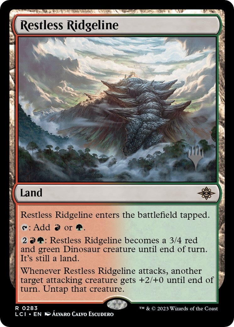 Restless Ridgeline (Promo Pack) [The Lost Caverns of Ixalan Promos] MTG Single Magic: The Gathering  | Multizone: Comics And Games