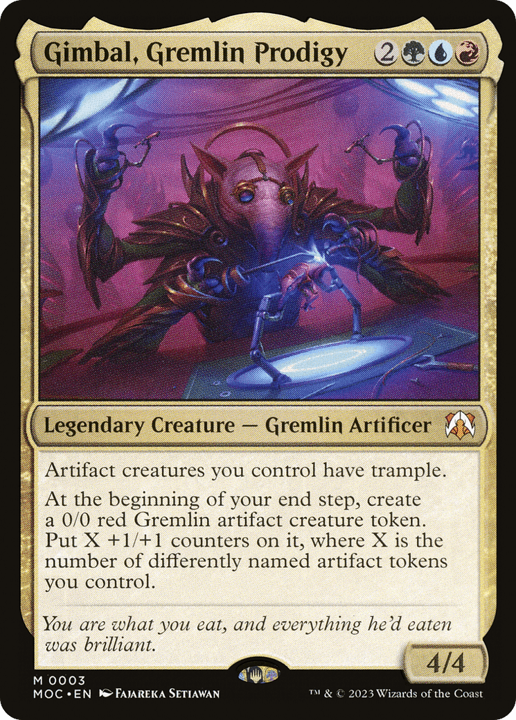 Gimbal, Gremlin Prodigy [March of the Machine Commander] MTG Single Magic: The Gathering  | Multizone: Comics And Games