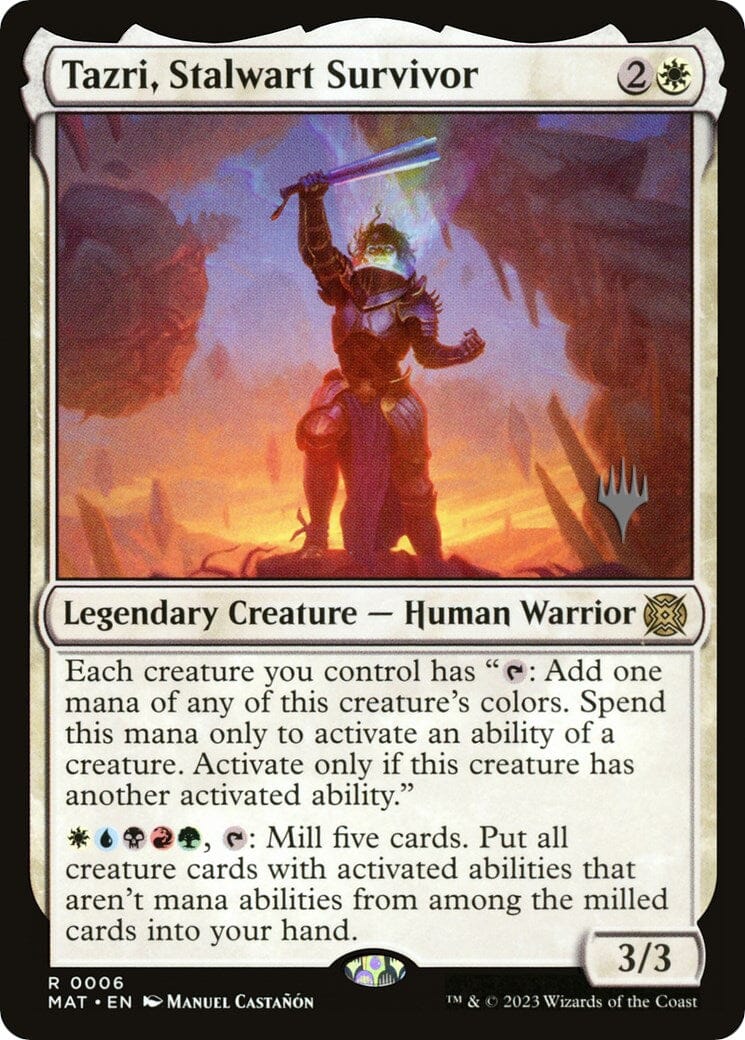 Tazri, Stalwart Survivor (Promo Pack) [The Lost Caverns of Ixalan Promos] MTG Single Magic: The Gathering  | Multizone: Comics And Games