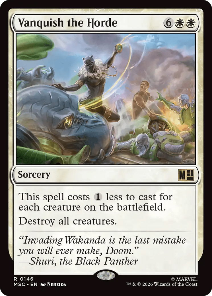 Vanquish the Horde [Marvel Super Heroes Commander] MTG Single Magic: The Gathering  | Multizone: Comics And Games