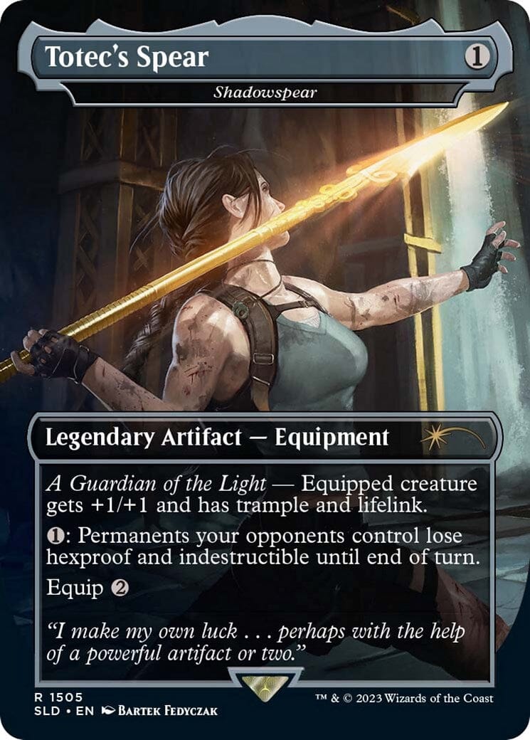 Totec's Spear - Shadowspear [Secret Lair Drop Series] MTG Single Magic: The Gathering  | Multizone: Comics And Games