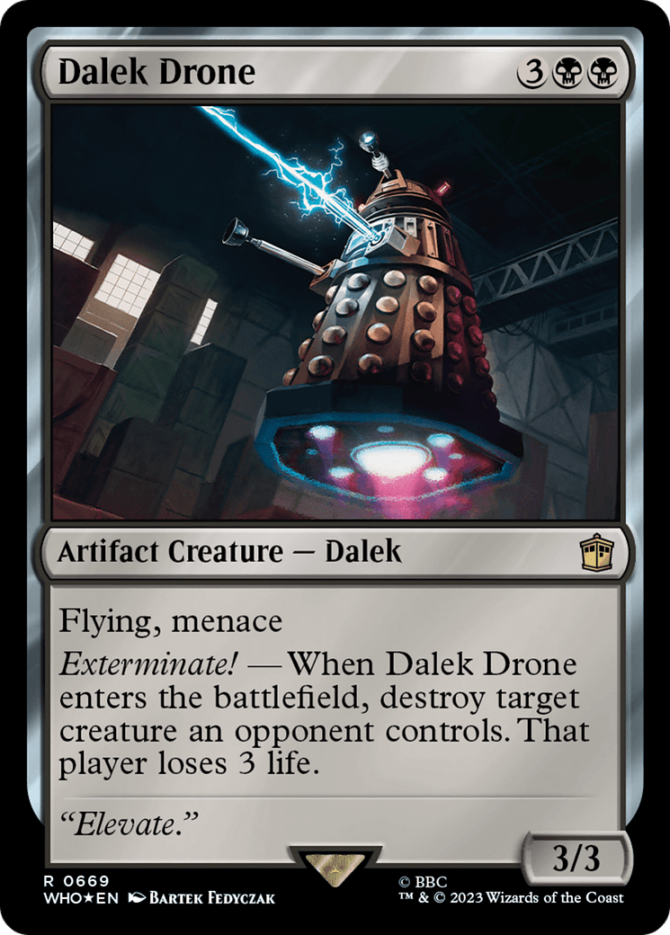 Dalek Drone (Surge Foil) [Doctor Who] MTG Single Magic: The Gathering  | Multizone: Comics And Games