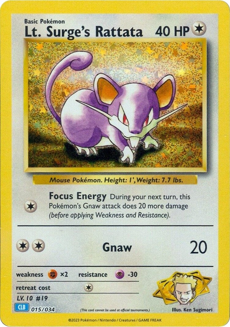 Lt. Surge's Rattata [Trading Card Game Classic] Pokemon Single Pokémon  | Multizone: Comics And Games