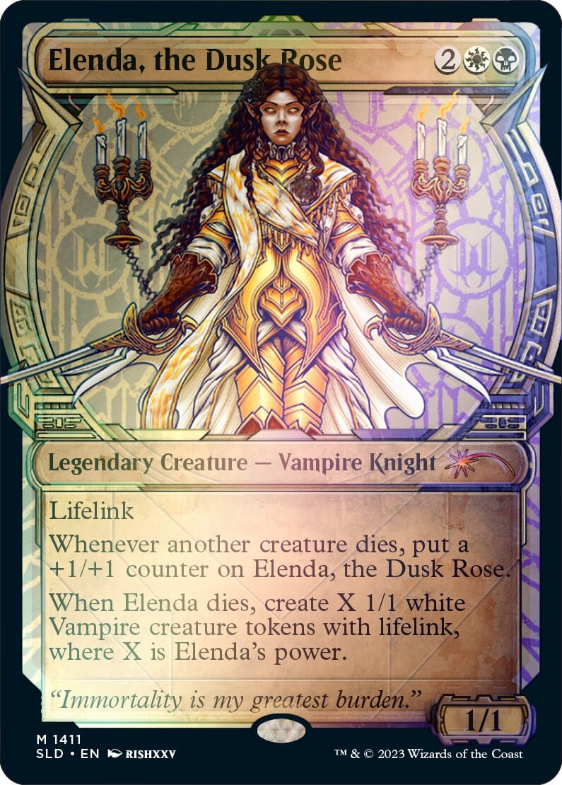 Elenda, the Dusk Rose (Rainbow Foil) [Secret Lair Drop Series] MTG Single Magic: The Gathering  | Multizone: Comics And Games