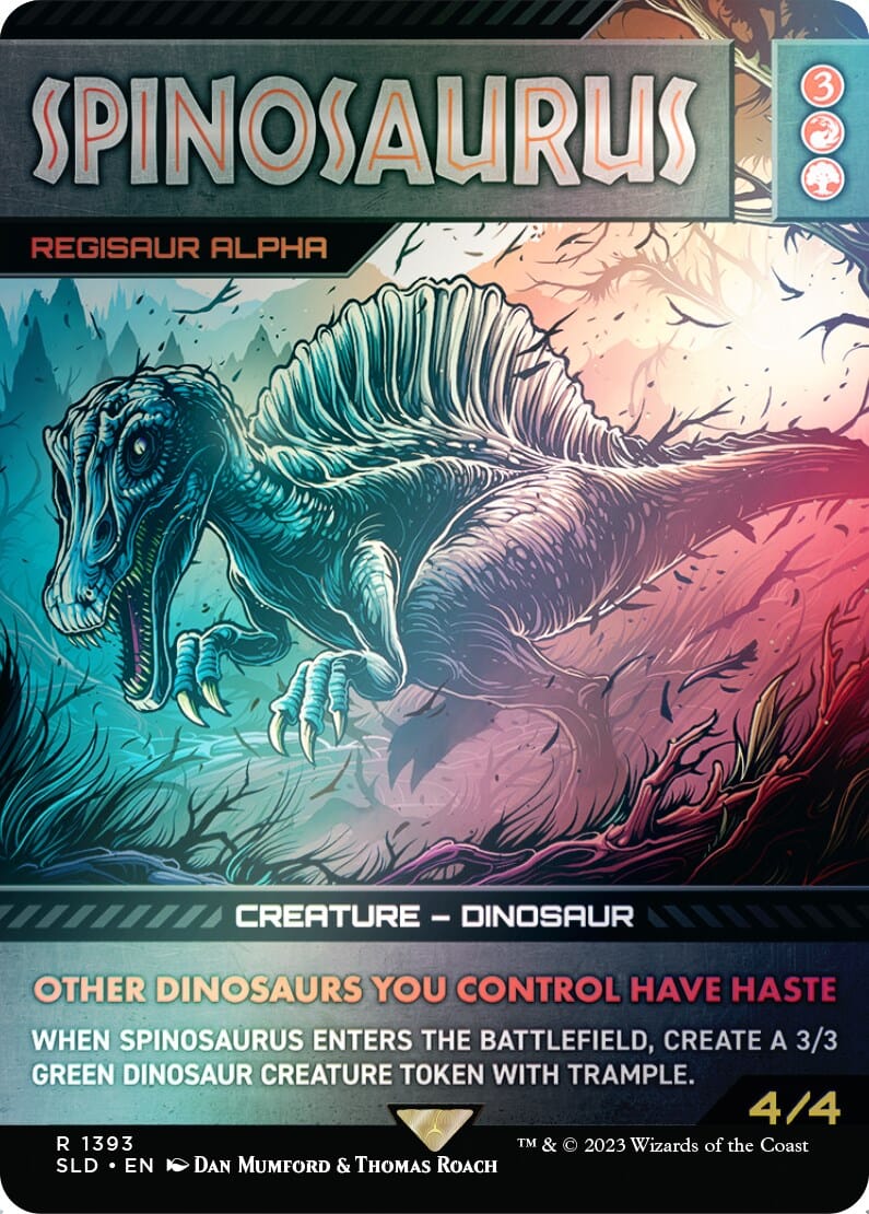 Spinosaurus - Regisaur Alpha (Rainbow Foil) [Secret Lair Drop Series] MTG Single Magic: The Gathering  | Multizone: Comics And Games