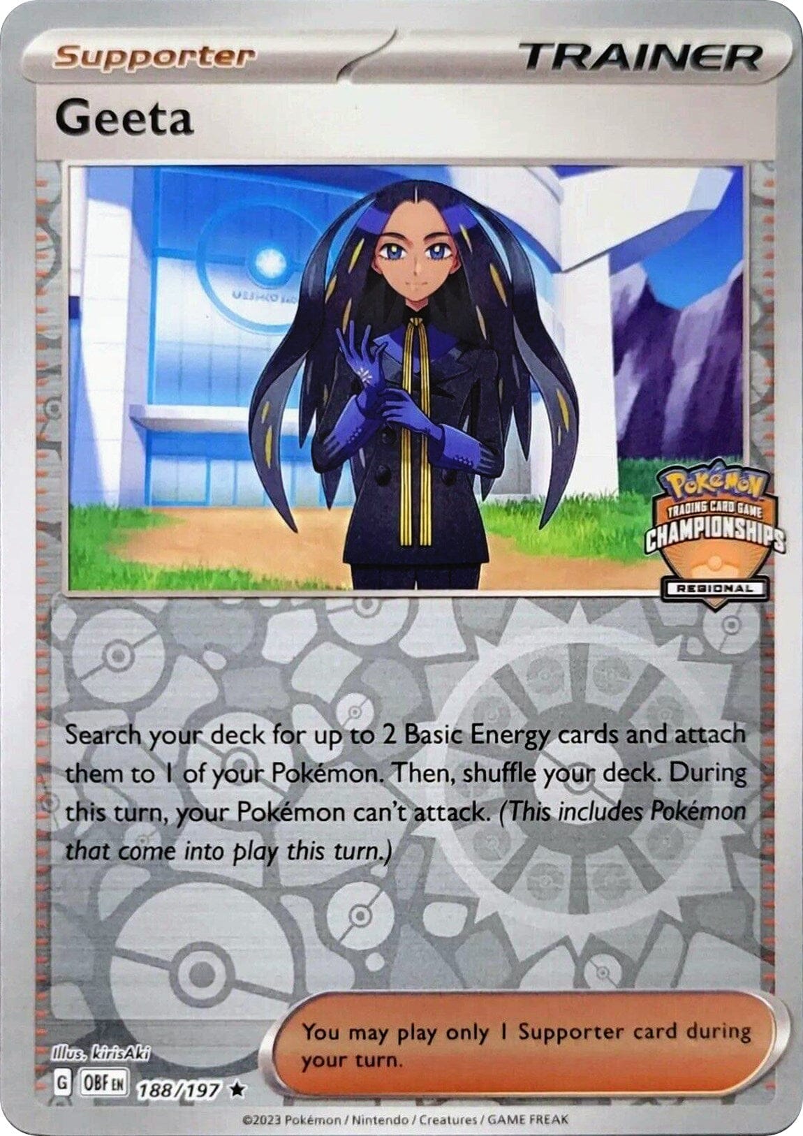 Geeta (188/197) (Regional Championships) [League & Championship Cards] Pokemon Single Pokémon  | Multizone: Comics And Games