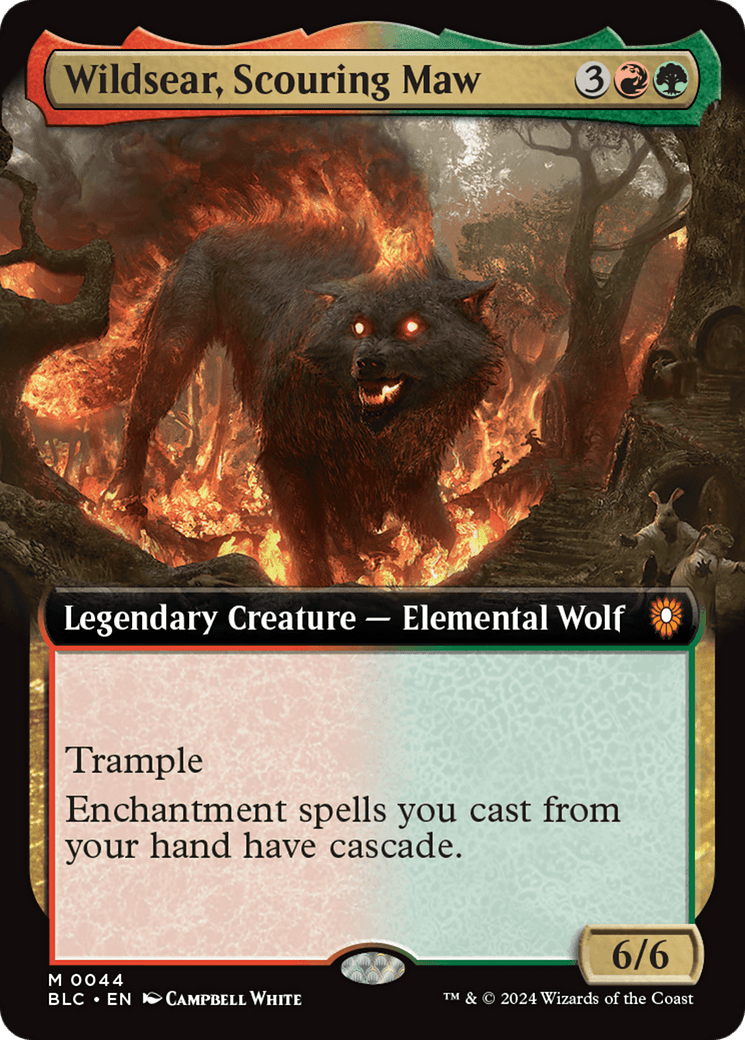 Wildsear, Scouring Maw (Extended Art) [Bloomburrow Commander] MTG Single Magic: The Gathering  | Multizone: Comics And Games