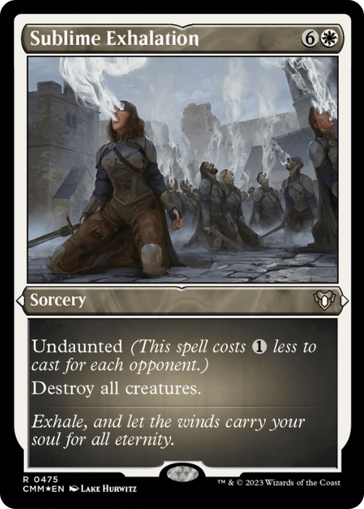 Sublime Exhalation (Foil Etched) [Commander Masters] MTG Single Magic: The Gathering  | Multizone: Comics And Games