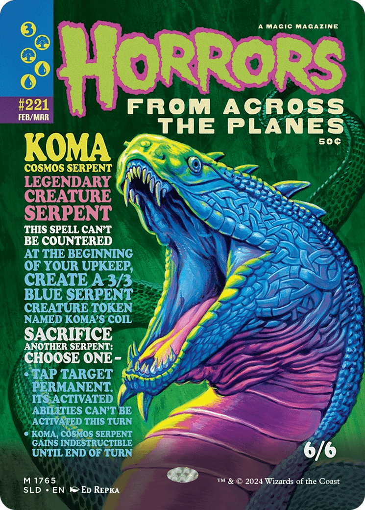 Koma, Cosmos Serpent [Secret Lair Drop Series] MTG Single Magic: The Gathering  | Multizone: Comics And Games