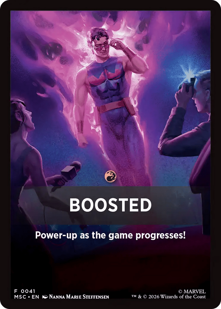 Boosted Theme Card [Marvel Super Heroes Commander] MTG Single Magic: The Gathering  | Multizone: Comics And Games