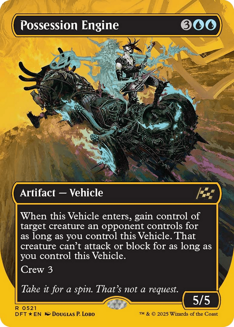 Possession Engine (Borderless) (First-Place Foil) [Aetherdrift] MTG Single Magic: The Gathering  | Multizone: Comics And Games