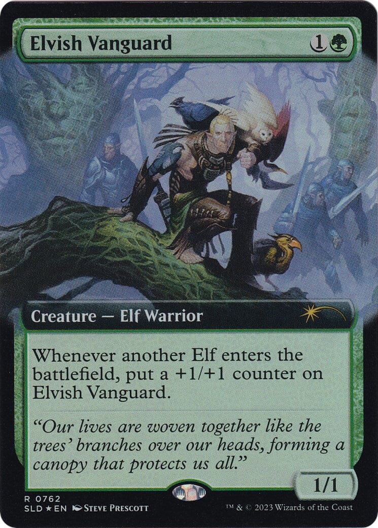 Elvish Vanguard (Extended Art) [Secret Lair Drop Series] MTG Single Magic: The Gathering  | Multizone: Comics And Games
