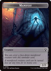 Elemental (0020) // Manifest Double-Sided Token [Secrets of Strixhaven Commander Tokens] MTG Single Magic: The Gathering  | Multizone: Comics And Games