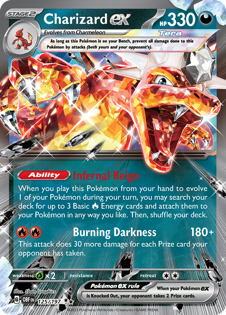 Charizard ex (125/197) [Scarlet & Violet: Obsidian Flames] | Multizone: Comics And Games