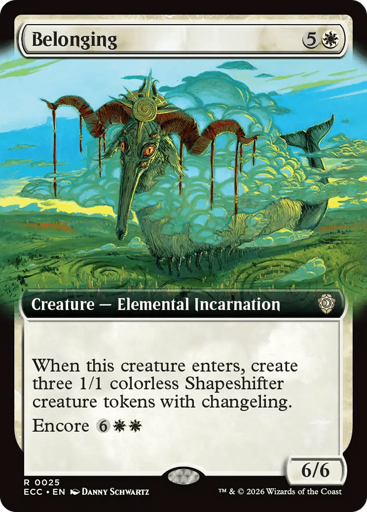 Belonging (Extended Art) [Lorwyn Eclipsed Commander] MTG Single Magic: The Gathering  | Multizone: Comics And Games