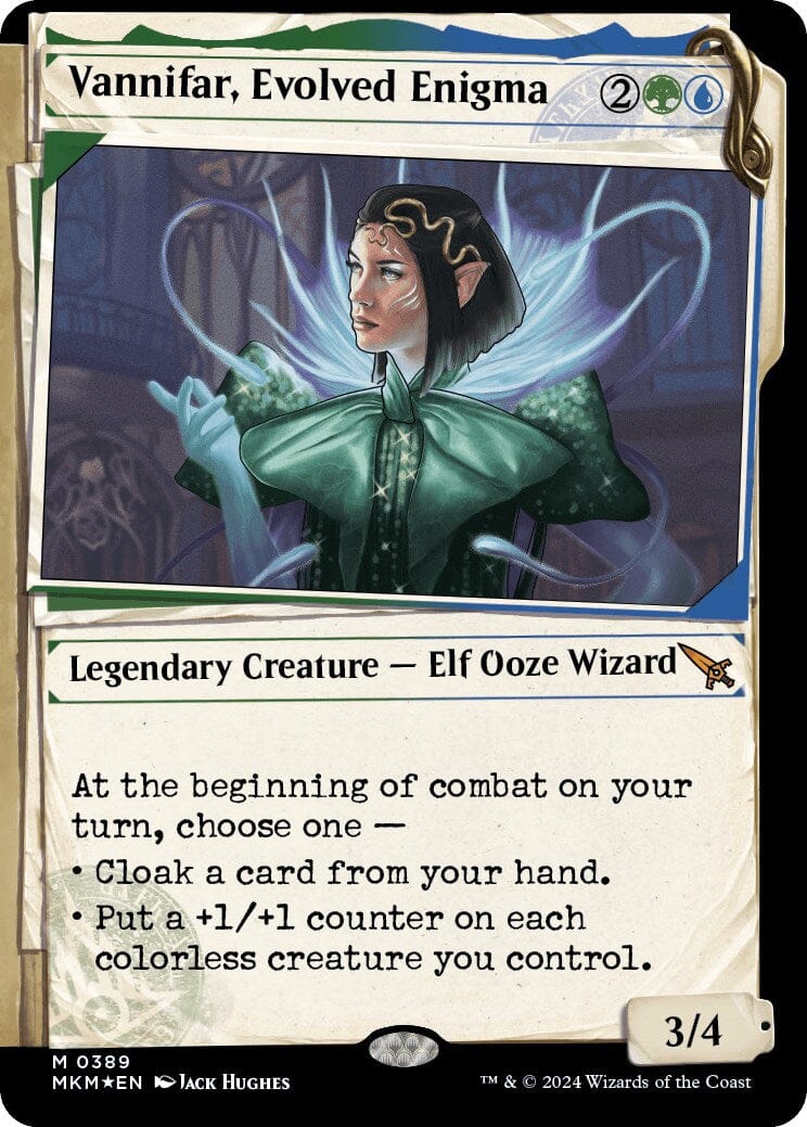 Vannifar, Evolved Enigma (Showcase) (Invisible Ink) [Murders at Karlov Manor] MTG Single Magic: The Gathering  | Multizone: Comics And Games
