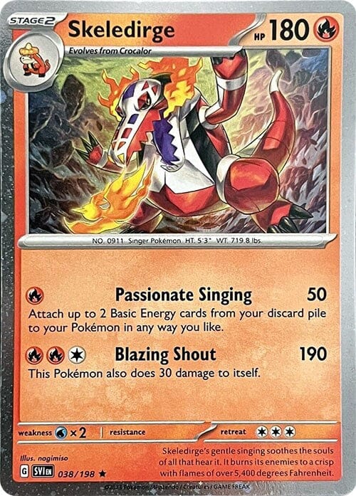 Skeledirge (038/198) (Cosmos Holo) [Miscellaneous Cards] Pokemon Single Pokémon  | Multizone: Comics And Games
