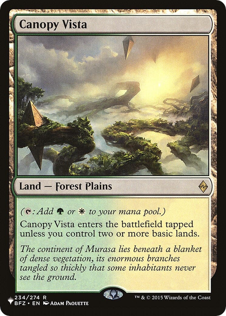 Canopy Vista [The List] MTG Single Magic: The Gathering  | Multizone: Comics And Games