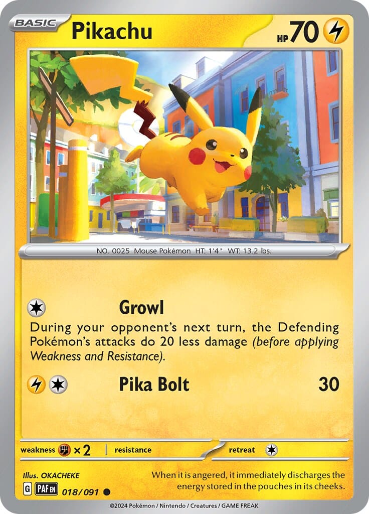 Pikachu (018/091) [Scarlet & Violet: Paldean Fates] Pokemon Single Pokémon  | Multizone: Comics And Games