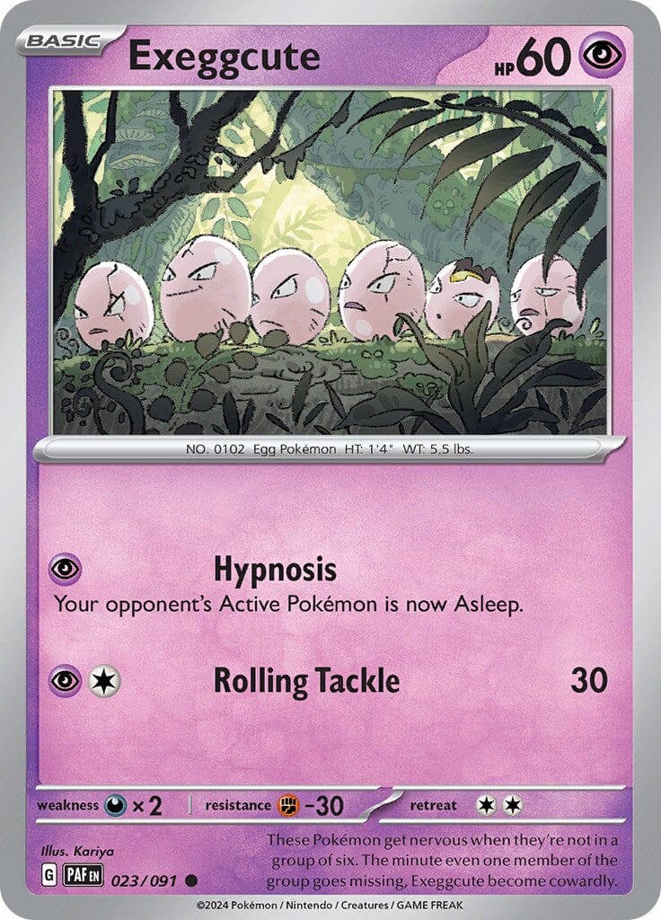 Exeggcute (023/091) [Scarlet & Violet: Paldean Fates] Pokemon Single Pokémon  | Multizone: Comics And Games