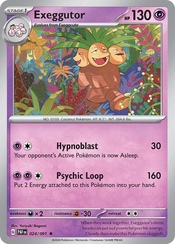 Exeggutor (024/091) [Scarlet & Violet: Paldean Fates] Pokemon Single Pokémon  | Multizone: Comics And Games