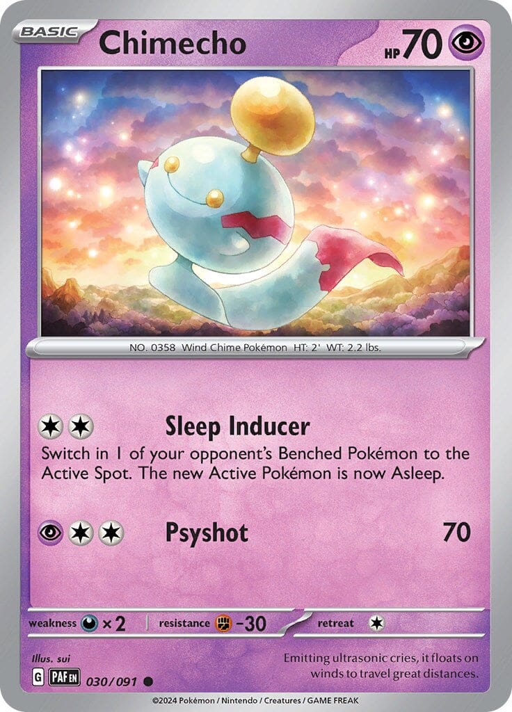 Chimecho (030/091) [Scarlet & Violet: Paldean Fates] Pokemon Single Pokémon  | Multizone: Comics And Games